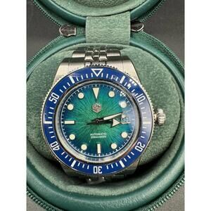 SAN MARTIN SN0148-G Miyota 9015 Automatic Gradient Dial 40mm 20ATM Diver's Watch